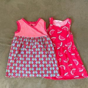 Tea and H&M brand watermelon dresses size 2